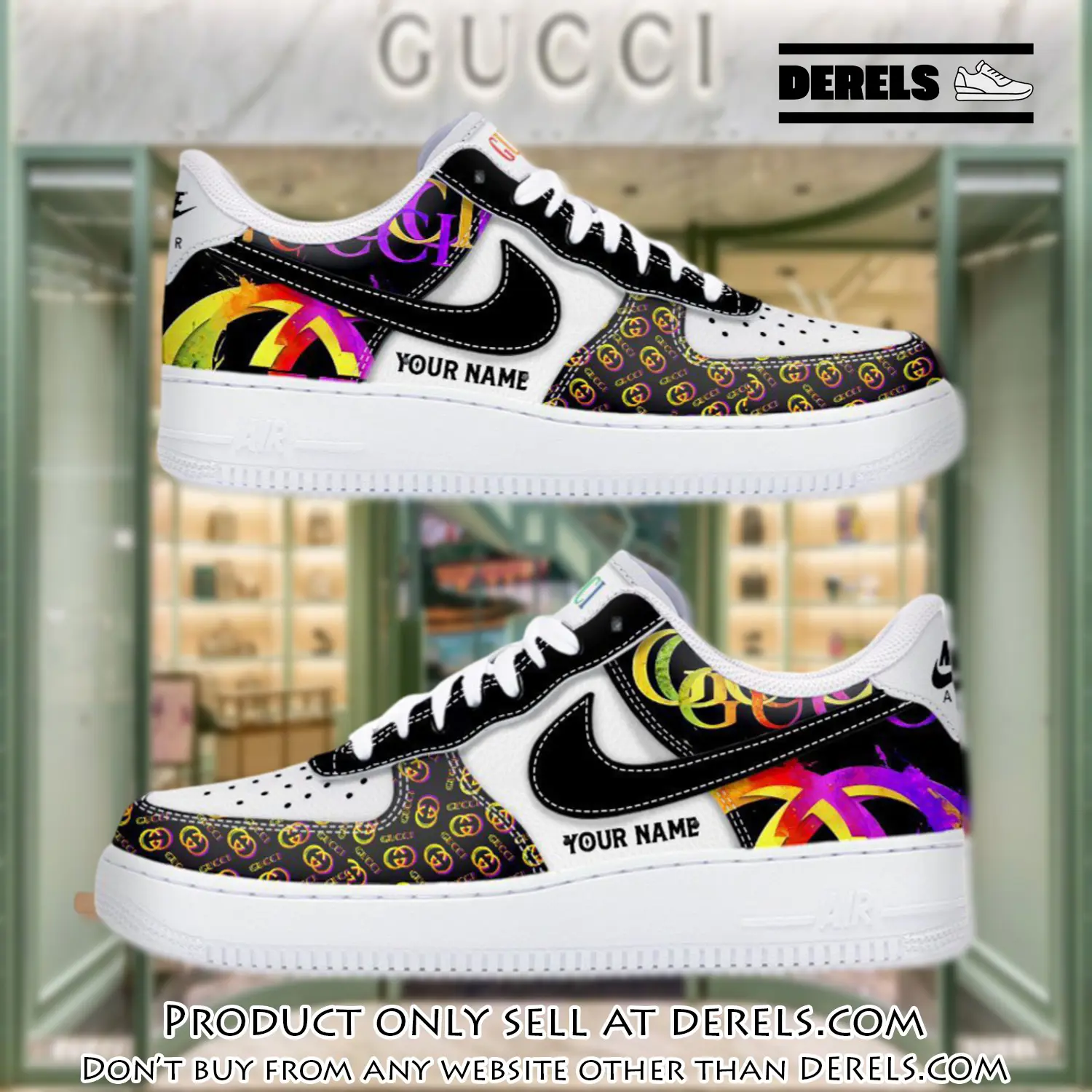 Personalized gucci luxury air force 1 sneakers limited af1 shoes oaf1010 dr0842334